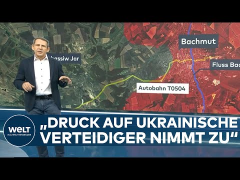 SCHLACHT UM BACHMUT: Gnadenlose Gefechte - Ukrainer ziehen sich wohl kämpfend zurück | WELT Analyse