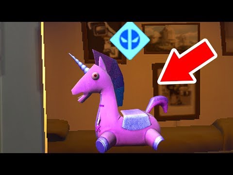 Find Deadpool stuffed unicorn Fortnite