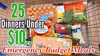 25 EMERGENCY BUDGET MEALS UNDER $10 | Quick & EASY Cheap Dinner Ideas | Julia Pacheco