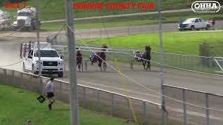 Monroe County Fair racing in Woodsfield, Ohio 8/25/2026 Post time is 3:00pm