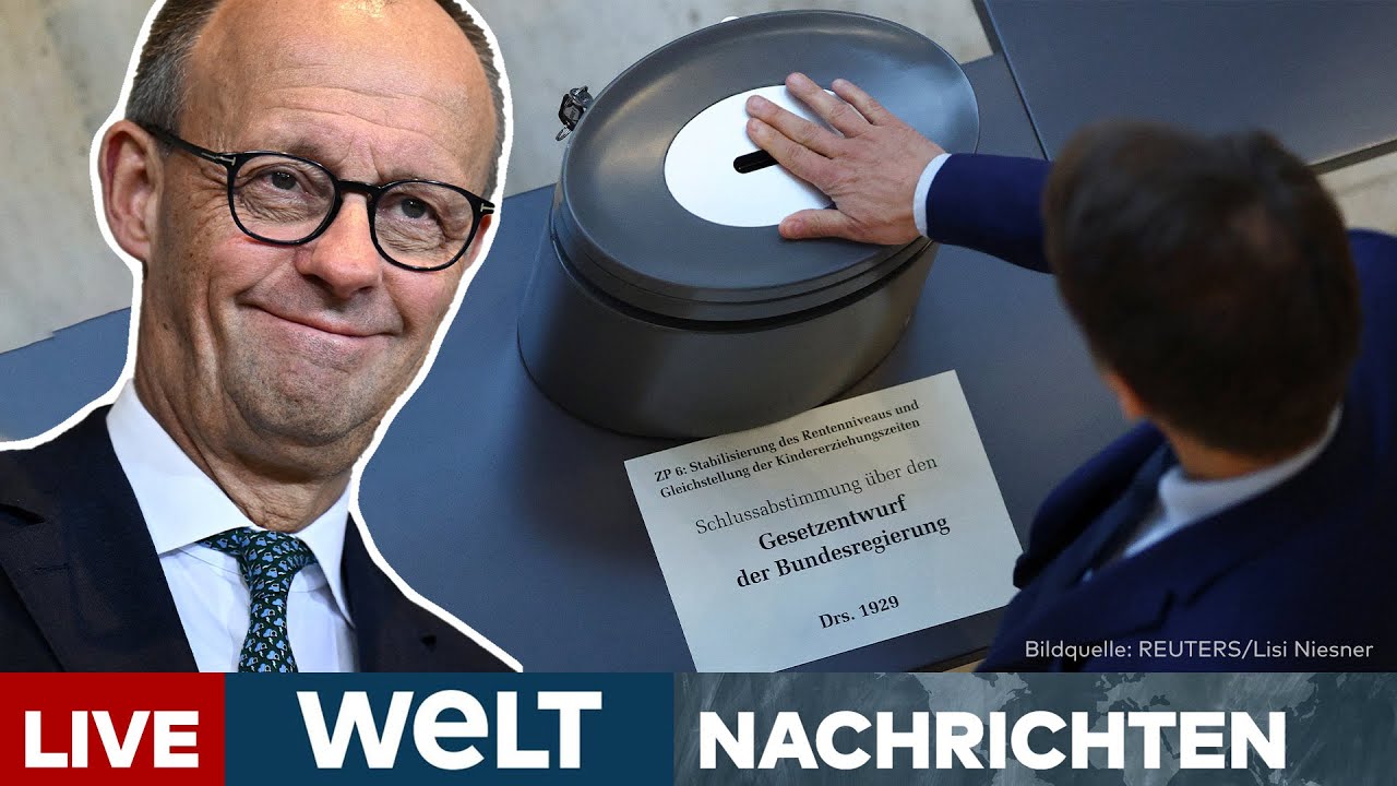 SHOWDOWN IM BUNDESTAG: Merz will Rentenhammer mit Kanzlermehrheit durchbringen | LIVESTREAM