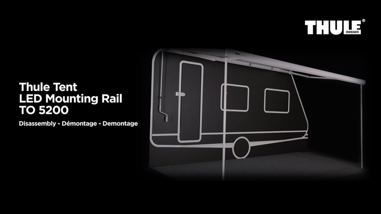 Thule Tent Led Mounting Rail TO 5200 Disassembly