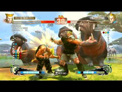 SSF4 AE Guile (falzehope) vs Abel (Dr34mHunt3r) Xbox LIVE Ranking Match