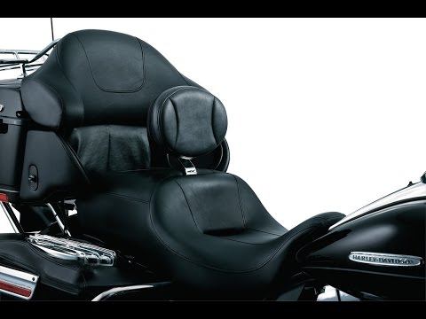 Plug-In Driver Backrest for Touring by Kuryakyn