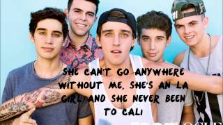 Janoskians- LA girl Lyrics (pictures)