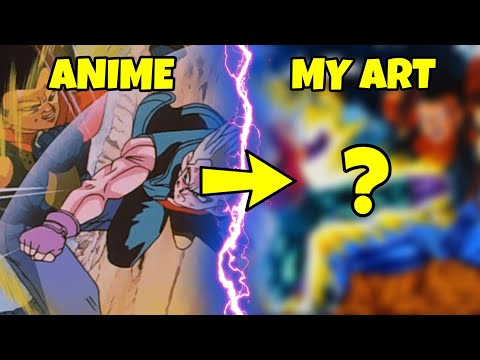 How to Draw VEGETA vs SUPER 17 | Commission #147