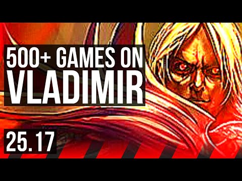 VLADIMIR vs TEEMO (TOP) | Legendary, 500+ games | NA Master | 25.17