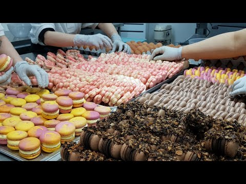 Erstaunliche Lebensmittelfabrik! Beliebte Best 3 Korean Macaron