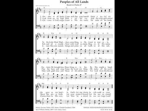 Peoples of All Lands - Psalm 47 Genevan - Treasury 144