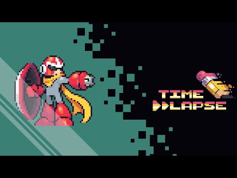 PIXEL ART TIMELAPSE - Mega Man - Proto Man