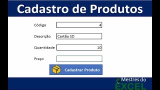 Sistema de Cadastro profissional no Excel - Começando do Zero