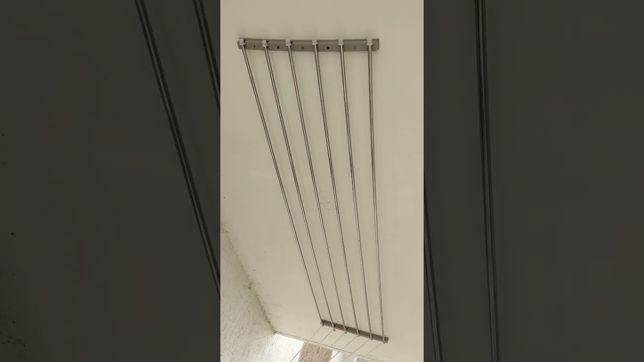 Watch video How To Install Pulley Cloth Drying Hanger Celling Roof-998899020 Now How To Install Pulley Cloth Drying Hanger Celling Roof-998899020
