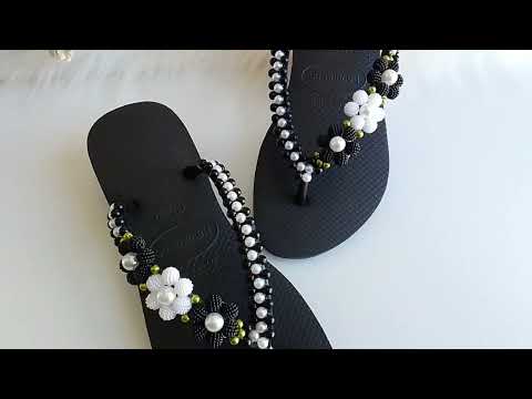 HAVAIANAS FLOR PÉROLAS CRAQUELADAS