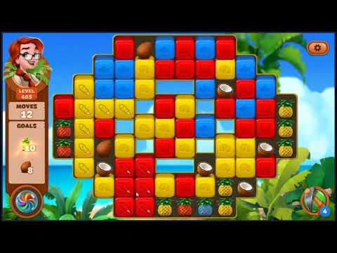 Lost Island Blast Adventure Level 465 - NO BOOSTERS 🏝️ | SKILLGAMING ✔️