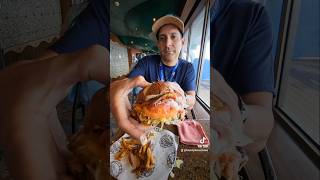 Guy's Burger hack #carnival #cruise #travel #foodhack #foodtiktok #burger #guyfieri #bigbite #shorts