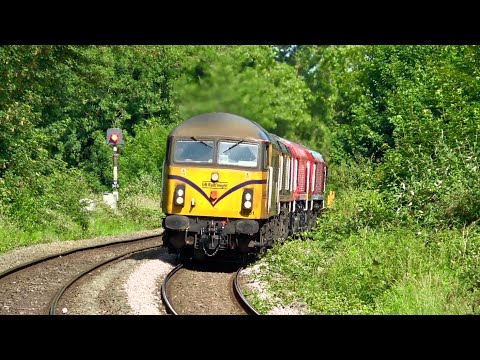 69001 + 66732 + 66710 + 66054 Convoy, 6O41 @ Warminster - 13/06/25