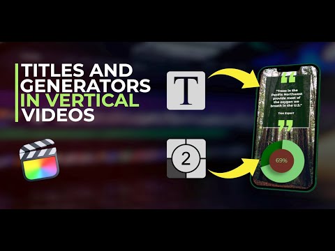 Use ANY title or generator in vertical videos - No plugin required | Final Cut Pro | Instagram