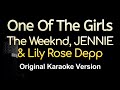 One Of The Girls The Weeknd JENNIE Lily Rose Depp Karaoke Songs With Lyrics Original Key