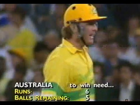 Peak ODI cricket in the 80s! Full coverage of last over thriller Aust vs WI ODI SCG 1988/89