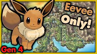 Can I Beat Pokemon Heart Gold with ONLY Eevee 🔴 Pokemon Challenges