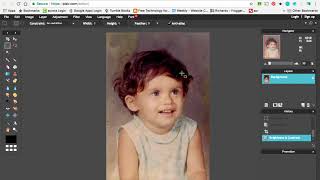 Pixlr Using the Healing Tool for  Old Photos