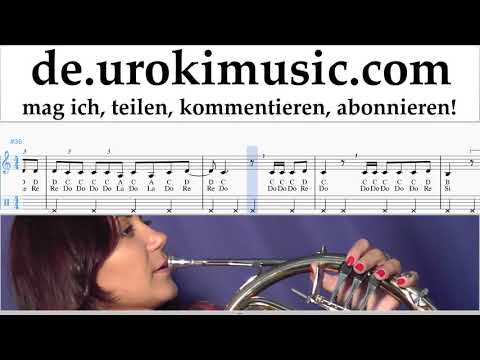 Waldhorn Lernen Marshmello ft. Bastille - Happier Tabulatur um-i995