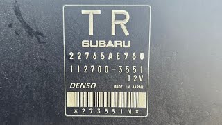 2015 Subaru Impreza Engine Control Module Location And Removal