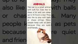 English Reading Practice for Beginners A1| Graded Reader | Level 1| Animals