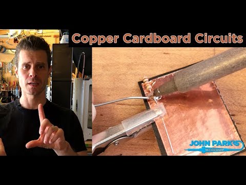 JOHN PARK'S WORKSHOP LIVE 4/26/18 Copper Cardboard Circuits @adafruit @johnedgarpark #adafruit