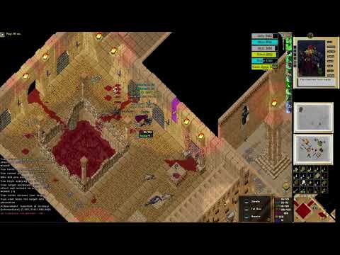 UO Outlands. Madness Void Archer Just level at Ossuary. 울티마온라인 아웃랜드 매드니스 아머 보이드 웨폰 아쳐  오수아리 던전 사냥