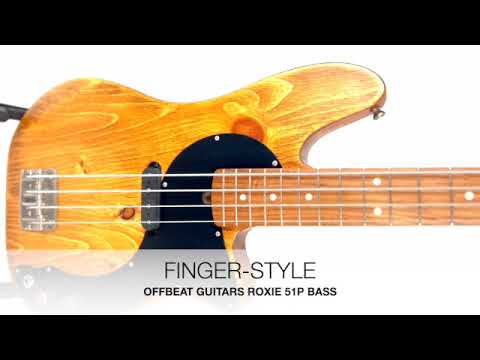 Offbeat Guitars "Roxie" 30" Short Scale Bass in Butterscotch Candy on Distressed Pine, Roasted Maple Neck, Fralin Split '51 P-Bass Pickup, Gotoh Hardware image 19