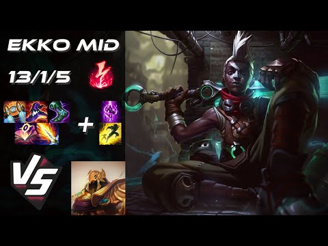 MID Ekko vs Azir - EU Grandmaster Patch 14.13