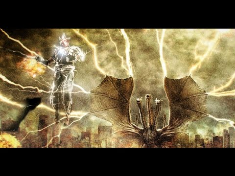Godzilla: KOTM (2019) - King Ghidorah power-up scene with TASM2 Electro theme