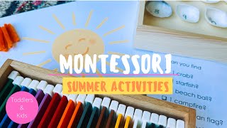 Montessori Toddler Summer Activities|Summer Activities for Toddlers #montessoriwithhart