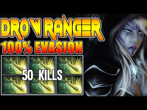 Drow Ranger 6x Butterfly Silly Build 100% Evasion 50 Kills By Goodwin 7.27D Dota 2 Gameplay