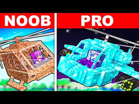 WORKING HELICOPTER Build Challenge in Minecraft!