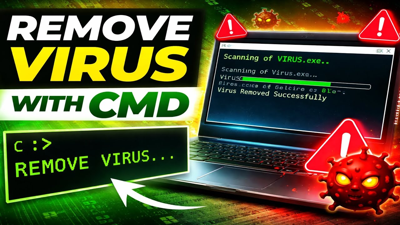 How to Remove Virus Using Command Prompt in Windows 11/10 | Hidden Malware Removal Guide