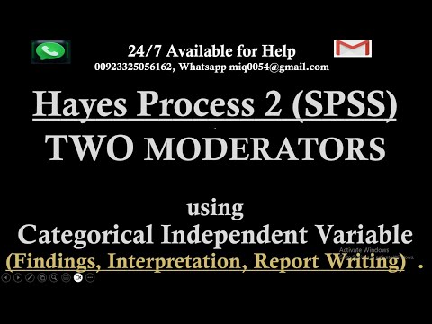 Additive Moderation in SPSS | Hayes Process 2 | Two Moderators | Moderation Interpretation & Report