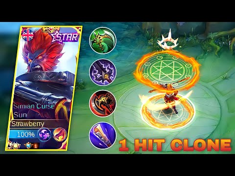 SUN ONE HIT COMBO CLONES😱- MLBB