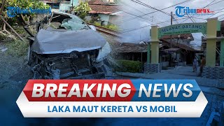 BREAKING NEWS: Kecelakaan Kereta di Cilegon, Pasangan Suami Istri Tewas, Mobil Ringsek