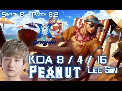 KZ Peanut LEE SIN vs RENGAR Jungle - Patch 8.2 KR Ranked