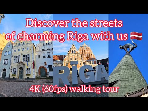 Discover together with us in a 4k (60fps) walking tour, the charming capital of Latvia, Riga 🇱🇻