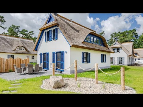 Roomtour: Ostsee Reetdachhaus Störtebeker auf Usedom - Kamin, Zaun, WLAN uvm - Urlaub mit Hund