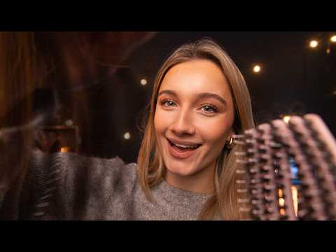 Hair Brushing and Scalp Massage For Deep Sleep!