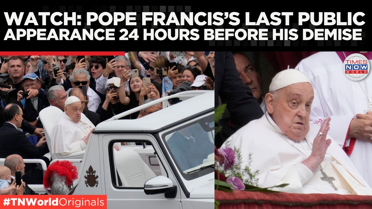 Pope Francis Passes Away at 88 in Vatican Residence, Watch His Last Public Apperance