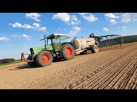 Ein Fass uncut, Fendt Favorit 615ls mit BSA Schleppschlauchfass #part1