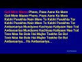 Ambarsariya - Sona Mohapatra Hindi Full Karaoke with Lyrics