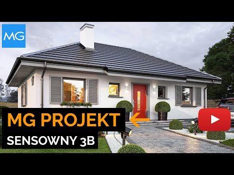 Projekt domu Sensowny 3 B - 71,50 m2 - koszt budowy 112 tys. zł