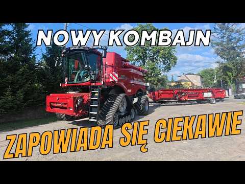 Case IH 8250 Axial-flow. Prowadzę nowy kombajn na kołach do gospodarstwa.