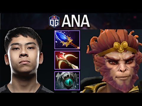 OG.ANA SMURF MONKEY KING WITH 32 KILLS - DOTA 2 7.29 GAMEPLAY